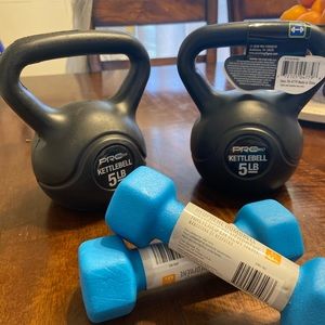 Kettlebells and dumbbells NEW